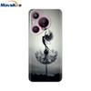 Для чехла Huawei Pura 70 Pro Pura 70 Прозрачная задняя крышка Бампер с красивой девушкой Мягкий ТПУ Funda Для Huawei Pura 70 Pro+ Pura70 Ultra Capa