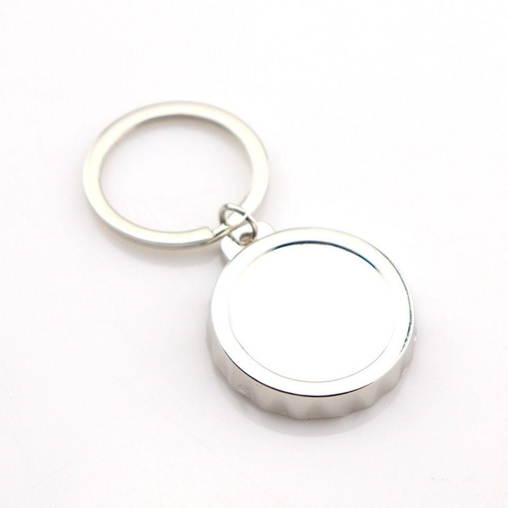 Cap Shape Kitchen Bar Party Supplies Round Cap Cover Bottle Opener Beer Opener with Key Chain