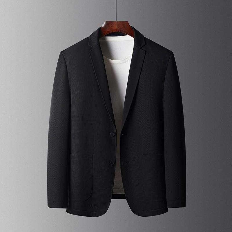 Костюм для весны и осени, мужской повседневный пиджак для среднего возраста, деловой, повседневный, модный, тонкий, маленький, цельный, с верхом