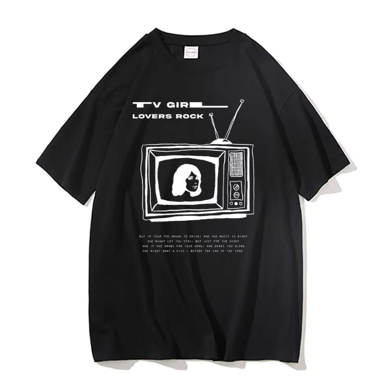 TV Girl Tshirt Unisex French Exit Album Tshirt Gift for Indie Music Fan Tee Lovers Rock Simple Drawing Music Band Graphic Shirt