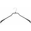 MAWA No-Slip Hangers for Suits and Coats, Body Forms, Women's and Men's Sizes L, Set of 2, Black, MA4421-2