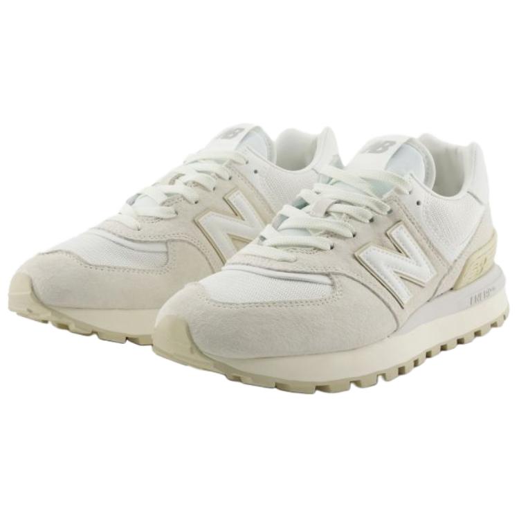 New Balance 574 Legacy Тканевые Удобные Мягкие Прочные Низкие Повседневные Кроссовки Унисекс Серый Белый U574LGSS