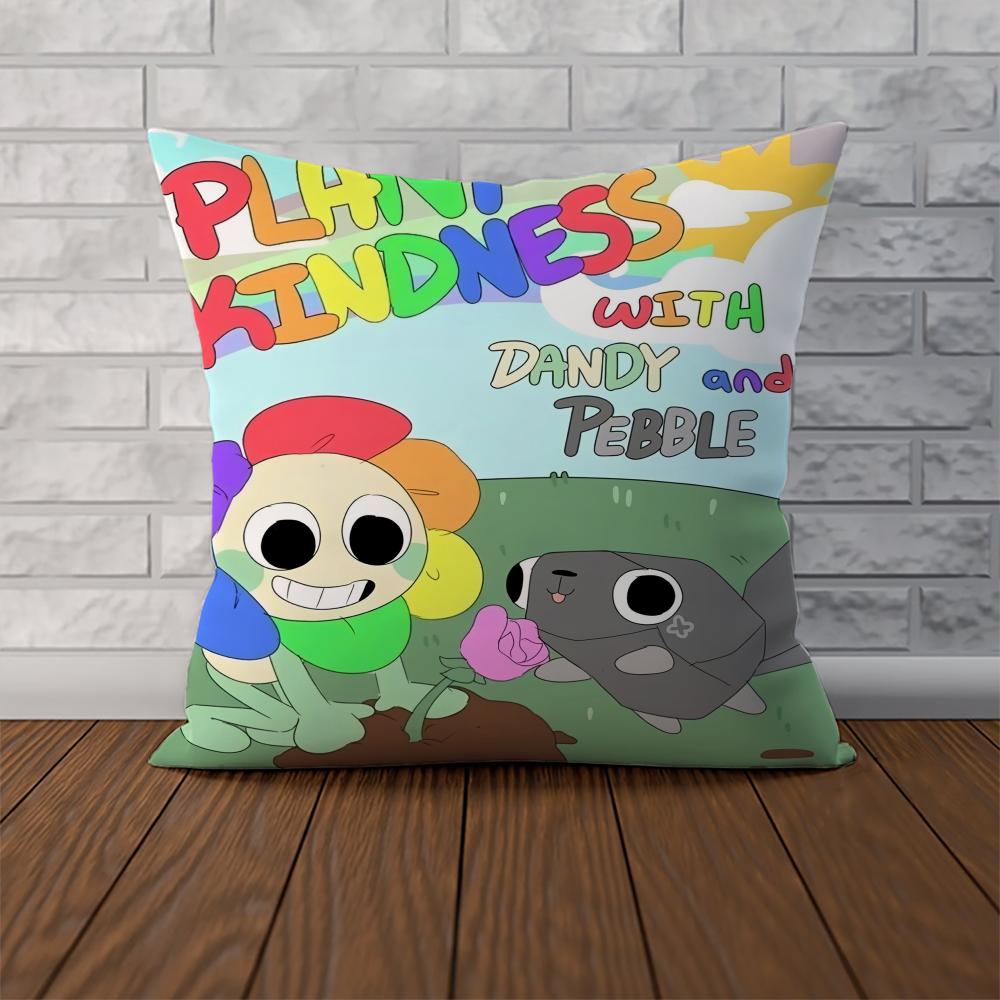 Чехол для подушки D-Dandys World для автомобиля, дивана, декоративный домашний, двусторонний принт, квадратная декоративная подушка из плюша, чехол