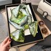 Simulation silk long silk scarf spring and autumn new fashion silk scarf light luxury temperament versatile small scarf casual style scarf women
