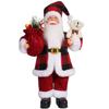 Прочная 3D кукла Санта Клауса 12 дюймов Милая стоящая кукла Санты Креативные мультяшные рождественские украшения для дома Подарки на день рождения