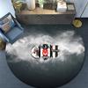 BJK Round Area Rug,Carpet Rug for Living Room Bedroom Sofa Playroom Decor,Non-slip Floor Mat