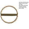 Wood Bead Rope Wall Decoration Boho Farmhouse Rustic Round Plants Display Frame Wall Art