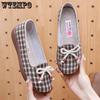 Весенние и летние женские туфли-одиночки на одну ногу, мягкие туфли на плоской подошве, нескользящие, повседневные туфли для мам