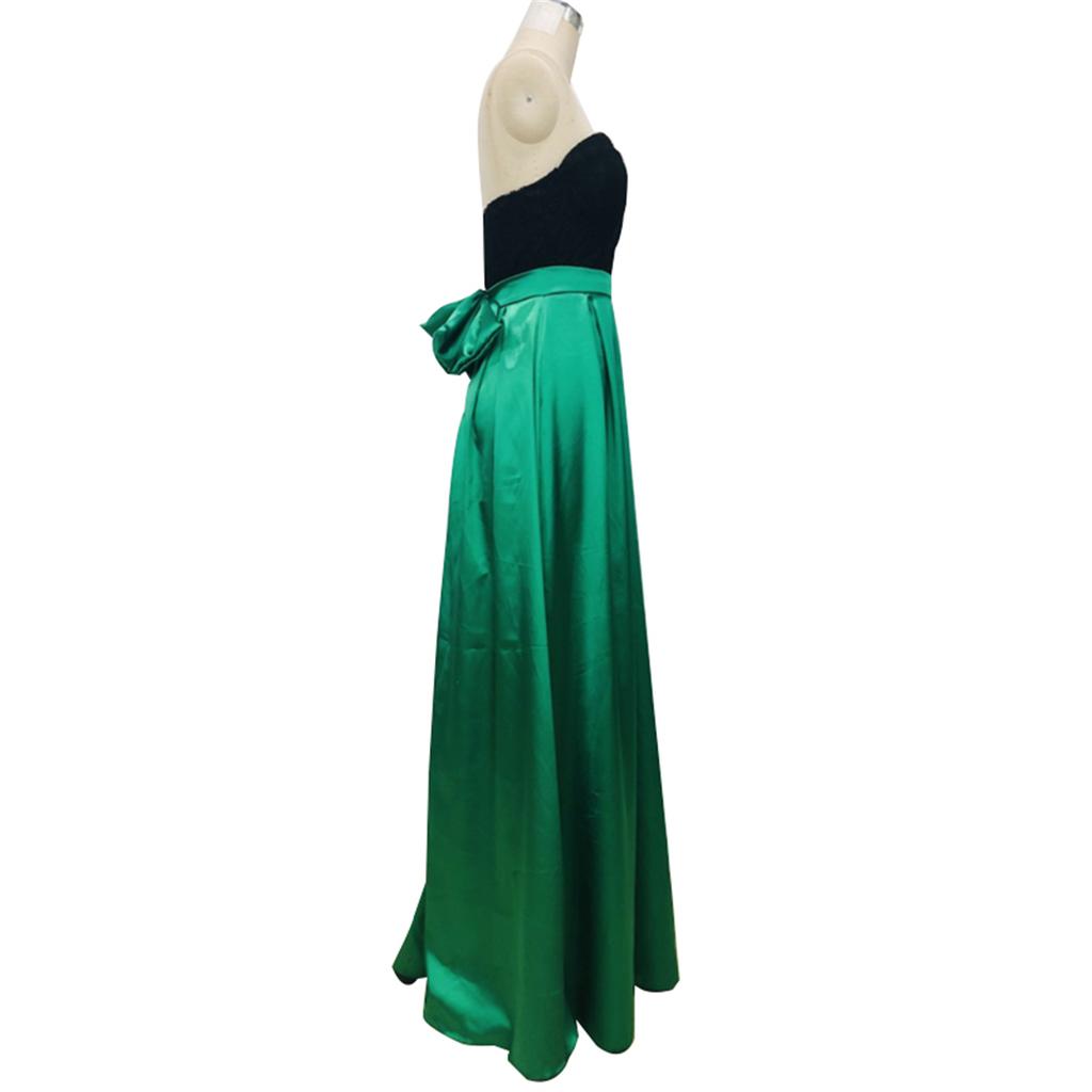 Women Strapless Off Shoulder Sleeveless Bridal Bride Bridesmaids Host Wedding Long Dress Party Maxi Gown