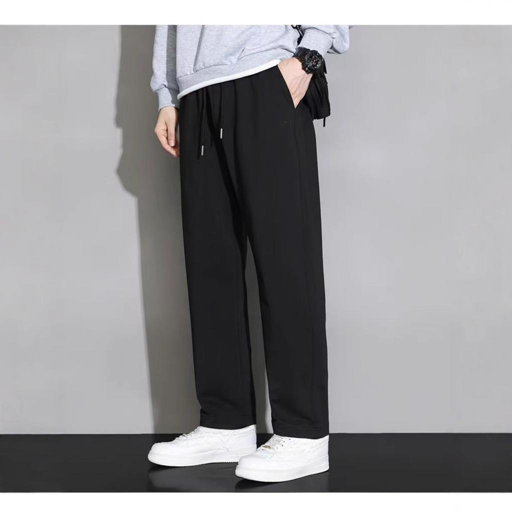 Тренд Весна Осень Тренировочные Брюки Мужские Свободные Прямые Повседневные WId Брюки
