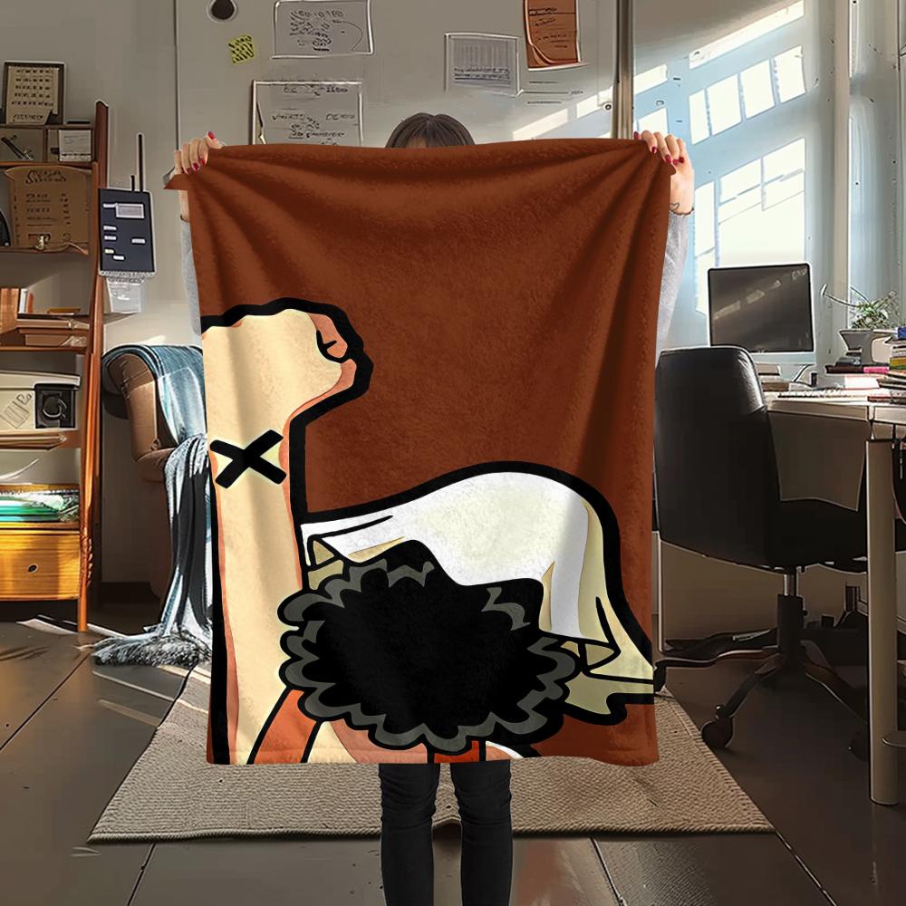 Фланелевое одеяло с принтом персонажей One Piece, Высококачественное, Удобное для всех сезонов, Декор для дома, Тепло и уют, Идеально для рождественских подарков