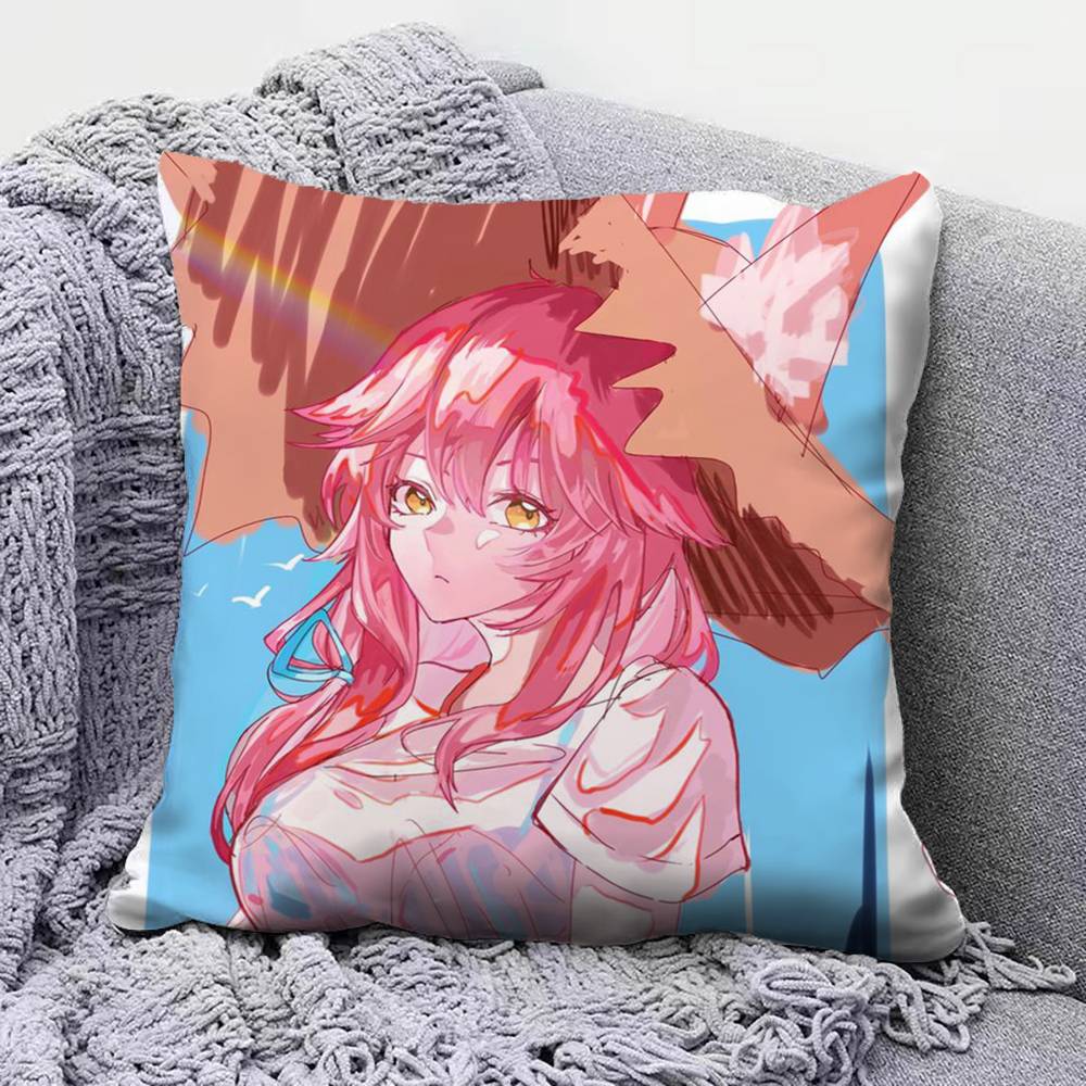 Tamamovitch Koyanskaya Tamamo no Mae Fate Pillow Covers Home Sofa Cushion Covers and Aecorative Custom
