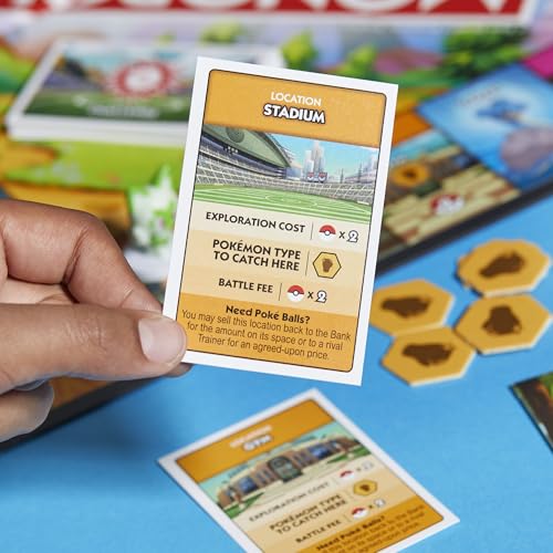 Настольная игра «Монополия: Покемон» | Возраст 8+ | 2-4 игрока | Игра для детей, фанатов Покемонов | Веселая семейная игра | Среднее время игры: 45 минут
