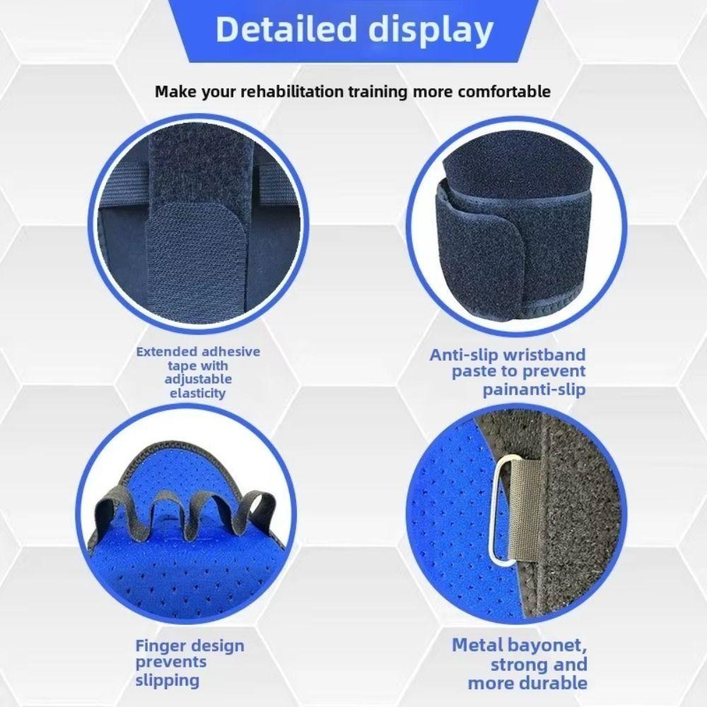 Adjustable Finger Corrector Board Training Stroke Hemiplegia Hand Splint  Thumb Injury