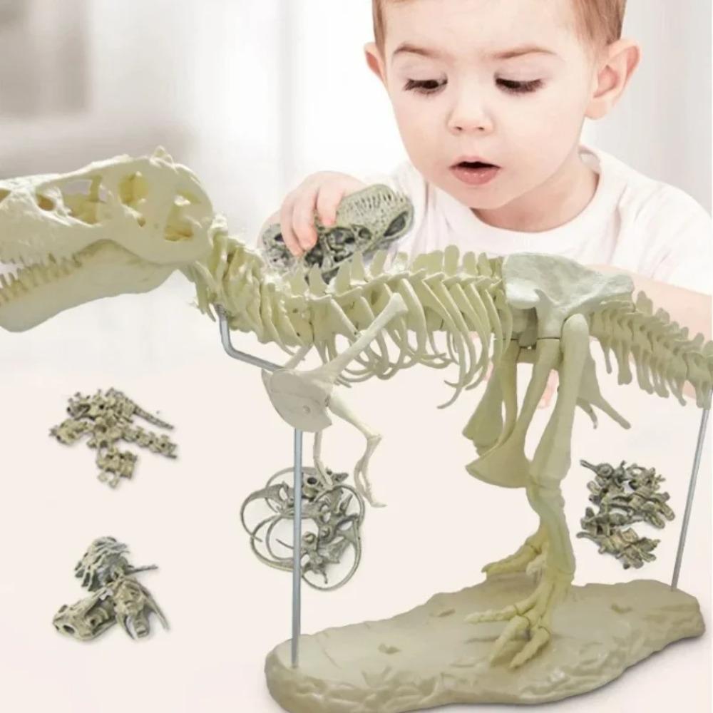 Большие DIY Игрушки-Скелеты Динозавров Украшение Симуляция Модели T-Rex Парк Скелетов Jurassi Ископаемый Дракон для Детей Мальчиков