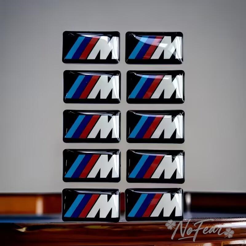 4pcs Random Lables For BMW M F31 F34 F32 E52 E53 E60 E90 E91 E92 E93 with LOGO Car Steering Wheel Sticker Hub Caps Center Decals CUO1