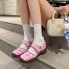 New Comfortable Design Sense Niche Casual Function Style Ballet Shoes Velcro Platform Mary Jane Women's Shoes Sports Shoes