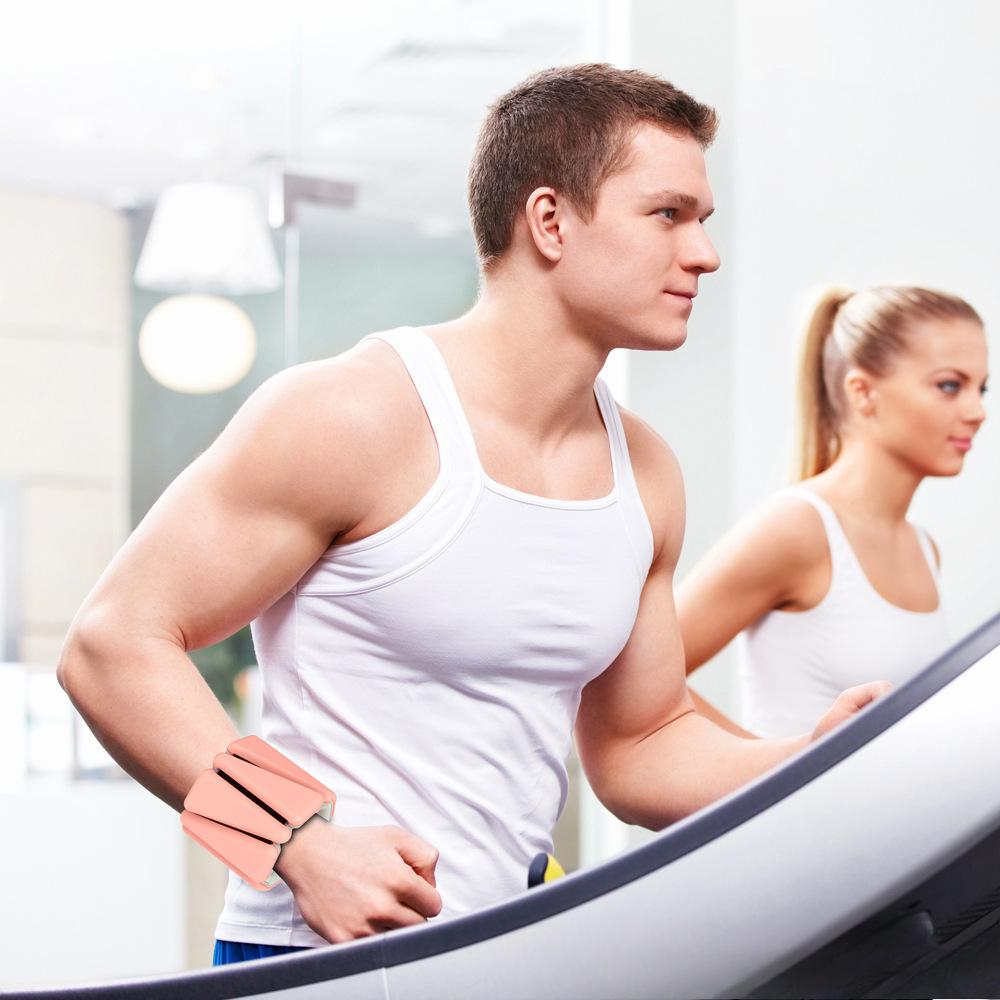 Двухцветный несущий вес браслет коммерческий силиконовый запястье и лодыжка силовые тренировки свинцовый блок стелс оборудование пара