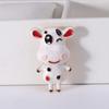 Blucome Fashion Personality Alloy Dripping Oil Cute Calf Brooch Zodiac Year of The Ox All-match Clothing Accessories Pin