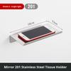 Modern 304 Stainless Steel Mobile Phone Toilet Paper Holder Rack Bathroom Hand Dispenser Roll Paper Box Hotel Engineering