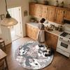 Opossum pattern round rug,Carpet Rug for Living Room Bedroom Playroom ,Non-slip Floor Mat,Holiday Gifts and Birthday Gifts.