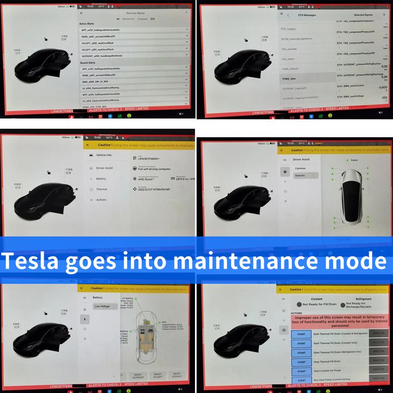 Diagnostic Service Cables for Tesla Model 3/Y X/S Coding Ethernet Diagnostic Connector for LUANCH Autel Scanner for Toolbox