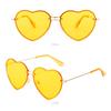 Prom UV Protection Heart Glasses Sun Glasses Heart-Shaped Sunglasses Pink Hippie Sunglasses Rimless