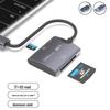 USB Multi-Functional High-Speed Card Reader: TF, XD, Type-C, Aluminum Alloy
