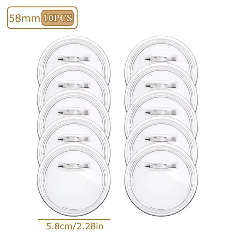 10 ШТ./УПАК. Хранение Аниме Мерч Пластик Сделай сам Прозрачный Корпоративный Подарок Значок Pixiv Портативная Коллекционная Коробка Защитная Крышка