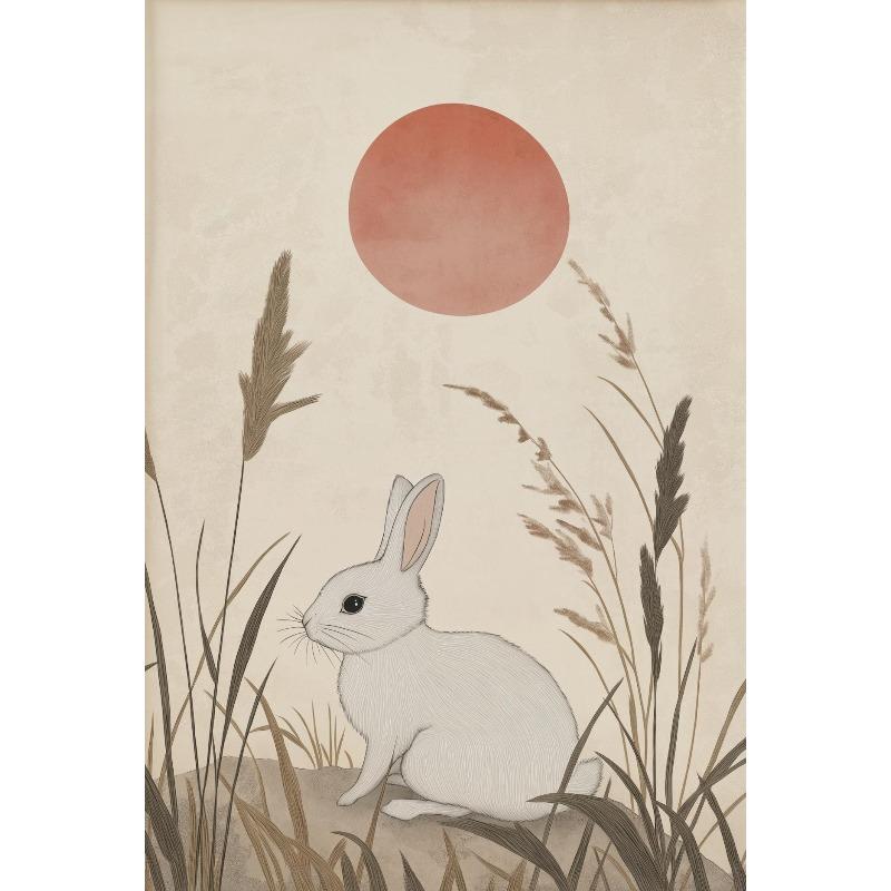 Vintage Japanese Animals Poster Owl Crane Bird Monkey Sloth Fish Canvas Painting Wall Art Picture for Living Room Home