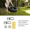 2 Set 125kg Load Capacity M8 Stainless Steel Hook Stainless Steel Hammock Hanging Kit  Porch Swing