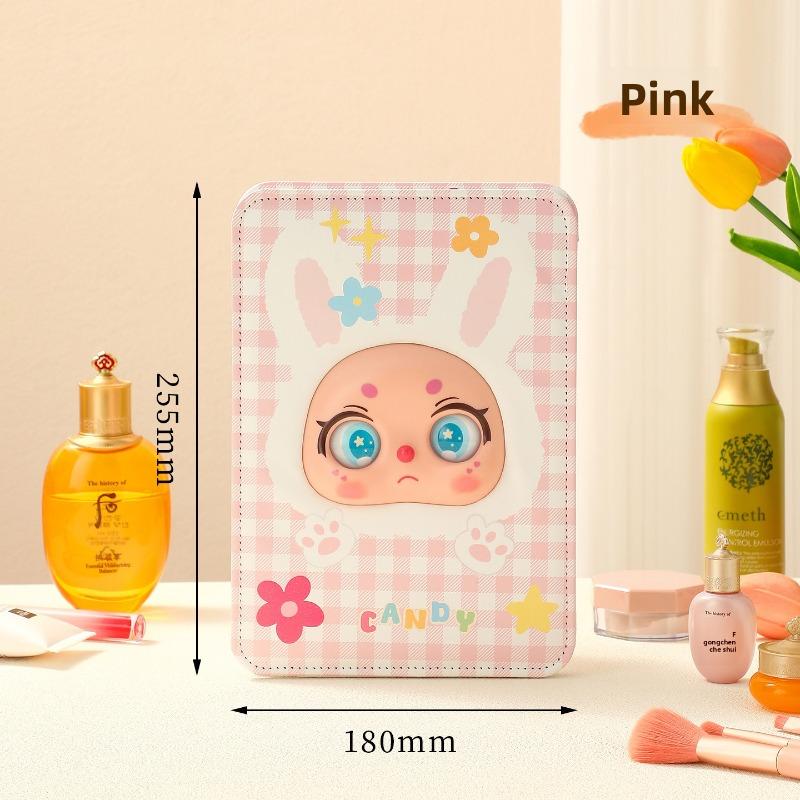 Складное зеркало для макияжа, настольное зеркало для макияжа, стоячее зеркало для переодевания для студенческого общежития, портативное складное зеркало с откидной крышкой