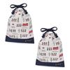 COLORFUL CANDY STYLE Drawstring Gussetless Lunch Bags Name London March Set of Cool Drawstring Elementary School Lunch Elementary School Entrance