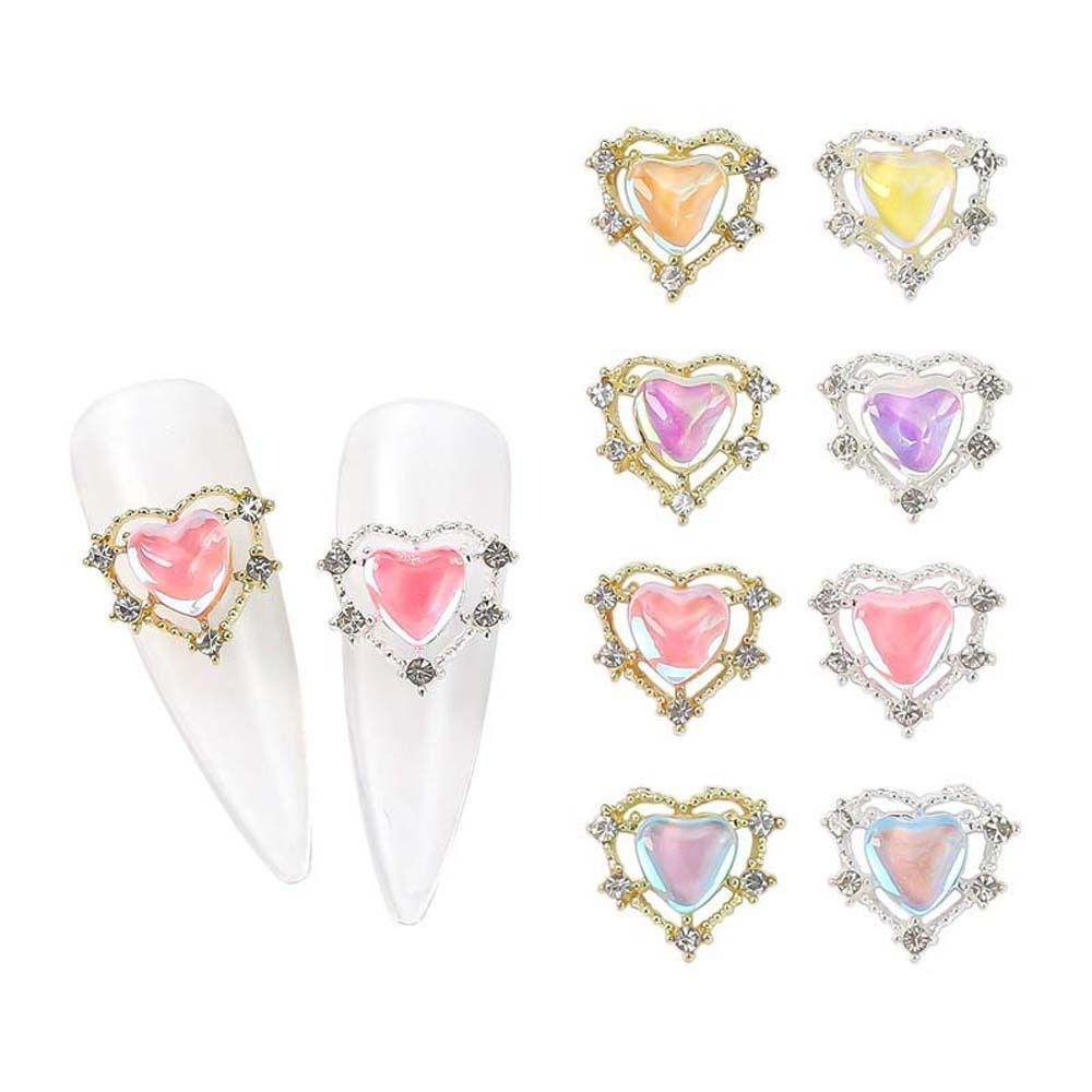 Zinc Zinc Alloy Nail Ornament 3D Nail Art Drills Nail Jewelry Rabbit Nail Decorations Heart Nail Rhinestones