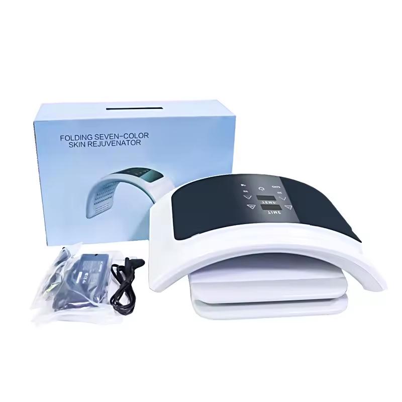 Складной светодиодный спектрометр для лица: Семицветный свет для увлажнения и омоложения кожи