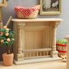 Dollhouse Miniature Fireplace 1/12 Scale Realistic Wood Decors for Craft Project Scene Decors and Model Enthusiasts