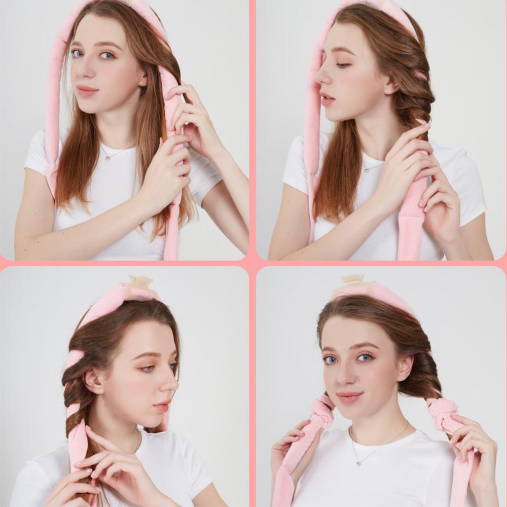 Бестепловая щипцы для завивки волос, повязка на голову, без нагрева, бигуди для волос, мягкие ленивые бигуди для волос, спящая плойка для завивки волн, женские инструменты для укладки волос
