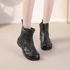 Cow Leather Flat Women's Shoes Winter Casual Leather Short Boots Middle-Aged And Elderly Mother Shoes Warm Cotton Shoes