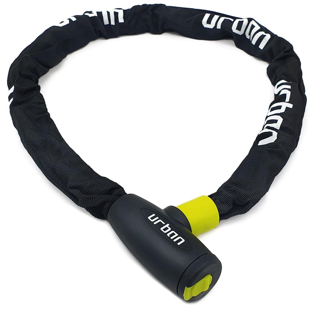 URBAN XK120 Chain Motorcycle Lock Bicycle Safety Steel Motorcycle Scooter Bike Length 120cm Link 8mm Thickness Durable and Lightweight Anti-Theft