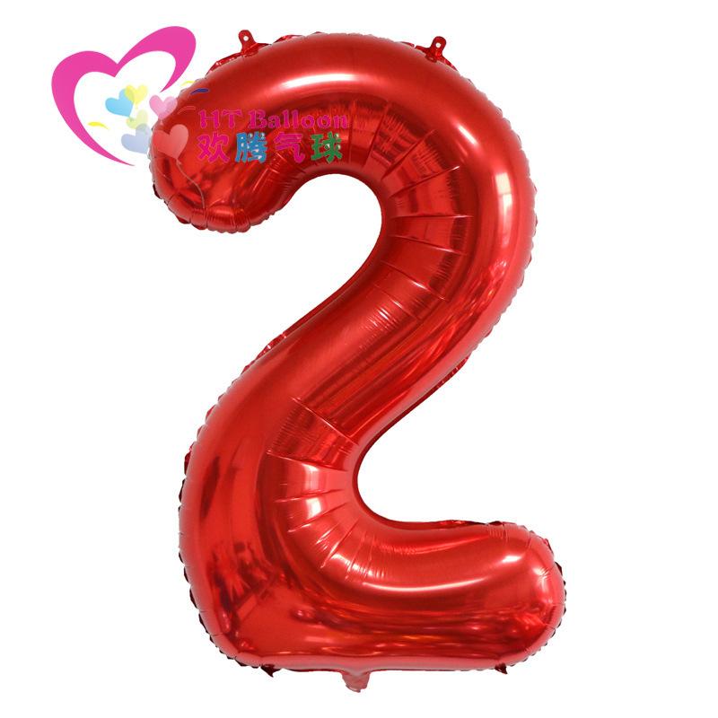 40 Inch Red Large Numbers Balloon 0-9 Birthday Party Decorations Helium Foil Mylar Big Number