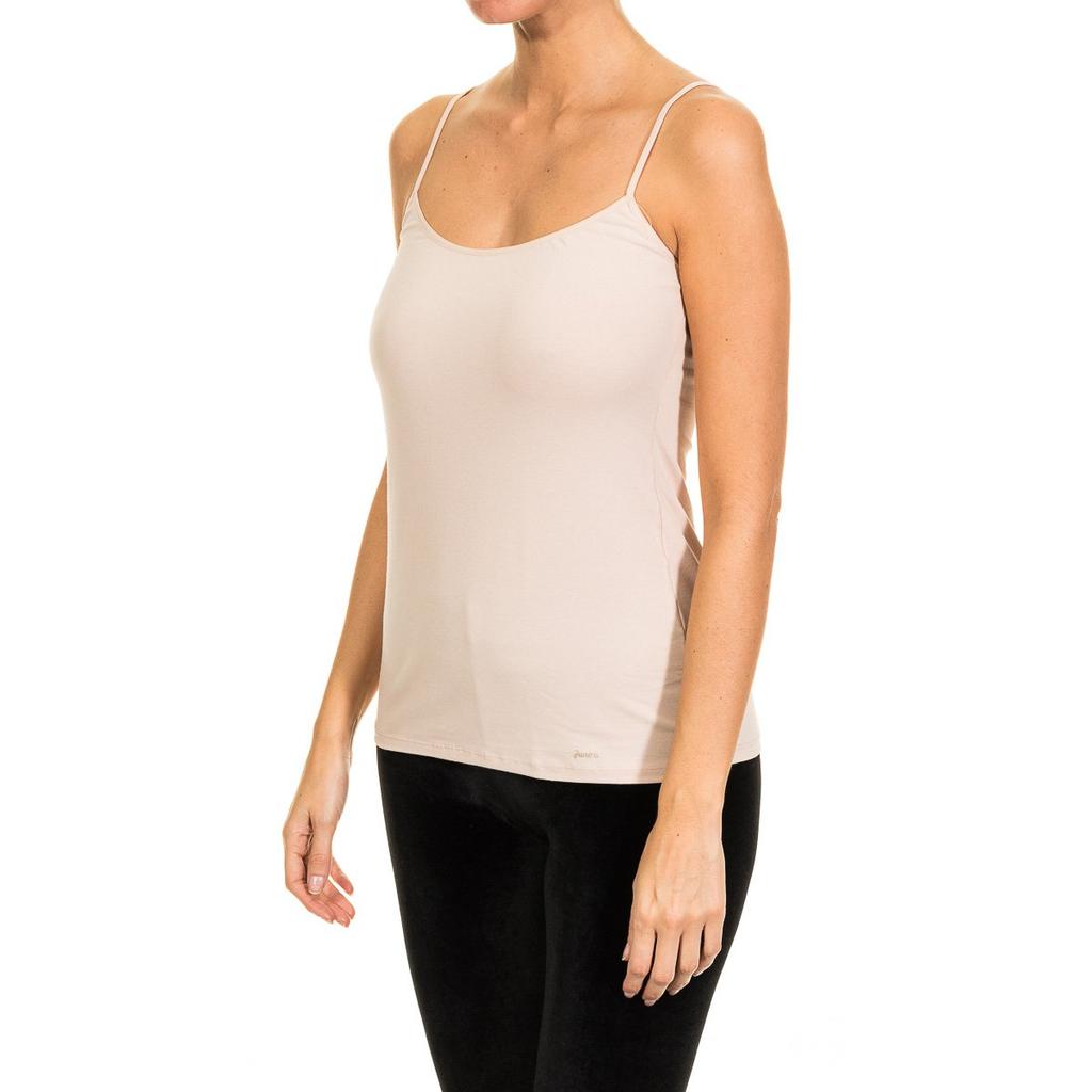 DAY COTTON Women's Round Neck Thin Strap T-Shirt