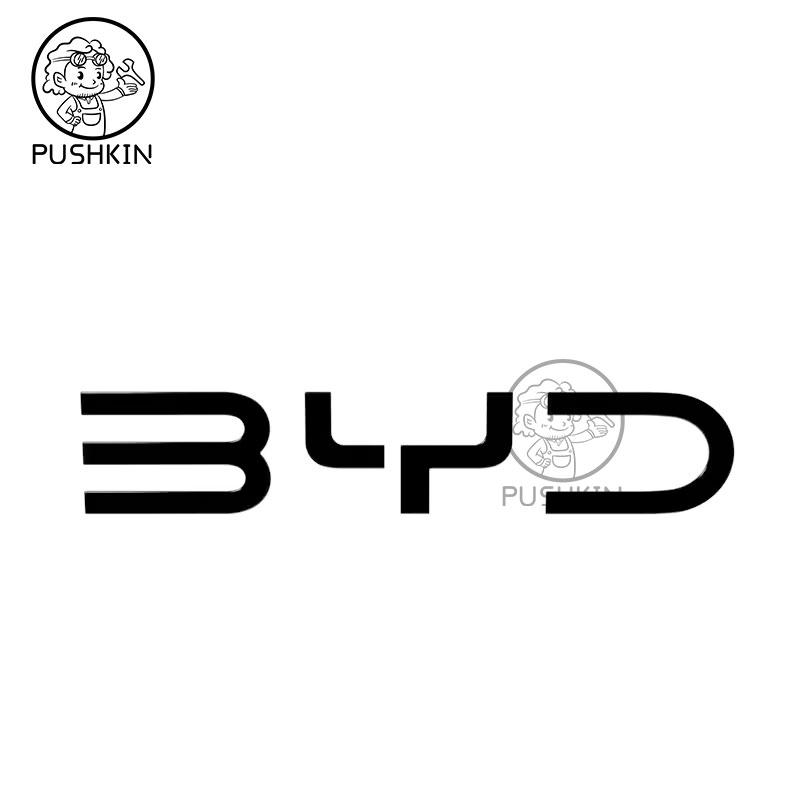 AAYF1 For BYD Shark 6 Trunk Standard 3D Badge Logo Sticker Glossy Black Sticker Decoration Automobiles Parts Accesorios Para