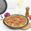 Сковорода для пиццы с антипригарным покрытием, термостойкая круглая штамповка, 12 дюймов, безопасная для духовки, форма для формы для пиццы, сковорода для тостов, кухонные принадлежности