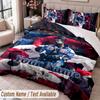 Custom Name Text 3Pcs Bedding Set Kendrick Lamar Duvet Cover And Two Pillowcases