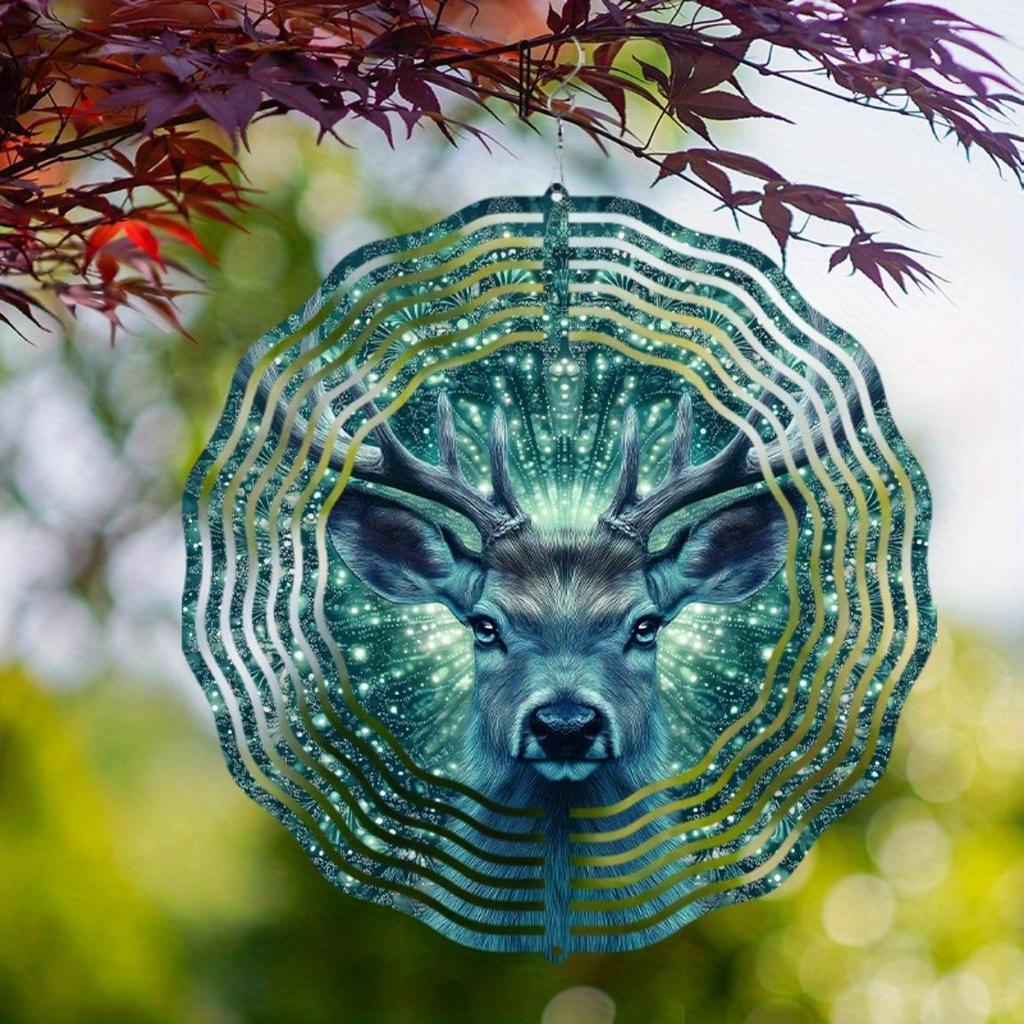 Металлический вращающийся на 360 градусов колокольчик 25,4 см для украшения сада, балкона, не требующий батареек, художественный подвесной колокольчик, подарок для друзей, семьи, на все сезоны