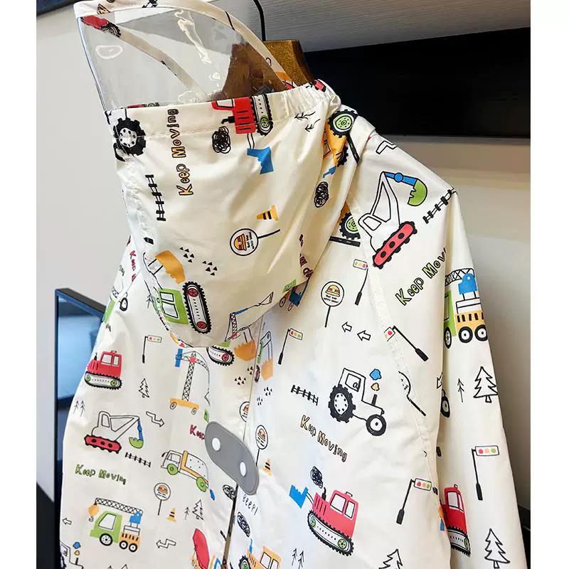 2025 Summer New Cartoon Anime Thin Raincoat Quick-Drying Portable for Children, Students, Kindergarten, Adults, Medium-Length Rain Cape