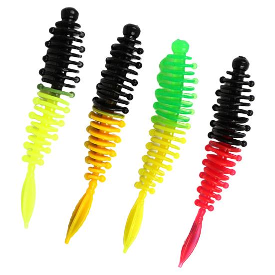 Удобная гибкая ловля рыбы, прочный мягкий ПВХ, ловля форели, искусственный червь, приманка для плавания, приманка