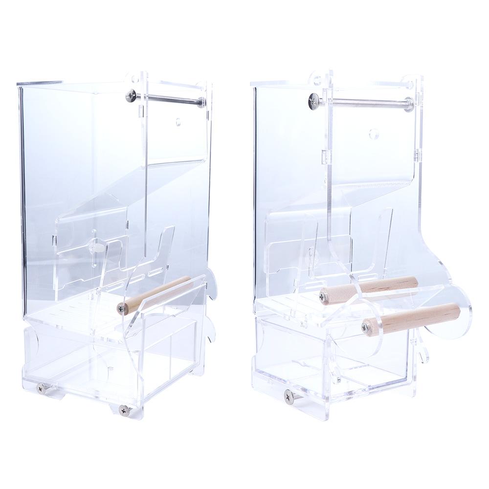 Акриловая автоматическая кормушка для попугаев Finch Parakeet, кормушки для птиц, аксессуары для клеток, дозатор