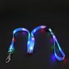 PVC Glowing LED Dog Leash & Collar - USB Rechargeable Webbing Design Adjustable Flashing Pet Gear To Keep Dogs Safe In Darkness