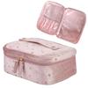 Tumecos Makeup Portable Velvet Clutch Starry Sky Cosmetic Large Stylish Makeup Pink 2 Pouch, Bag, Bag, Capacity, Bag,